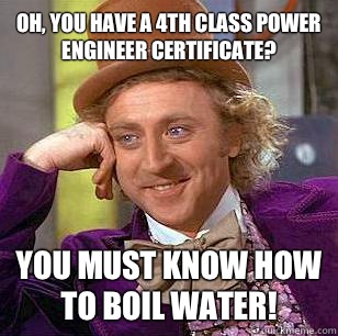 What an employer may really think of a recent power engineering graduate. 